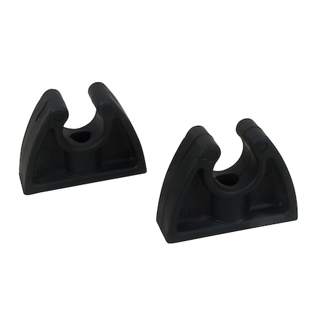 Perko Pole Storage Clips Black - Pair 0477DP0BLK